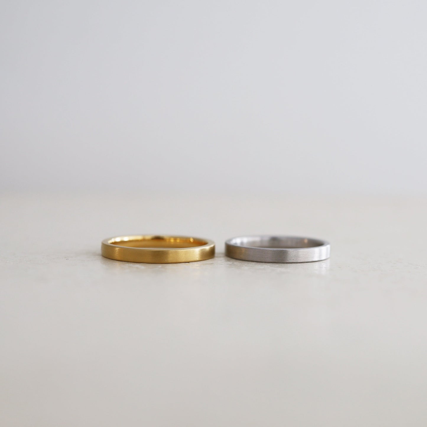 アトリエタマリマリッジリング「フラット」平打ち結婚指輪