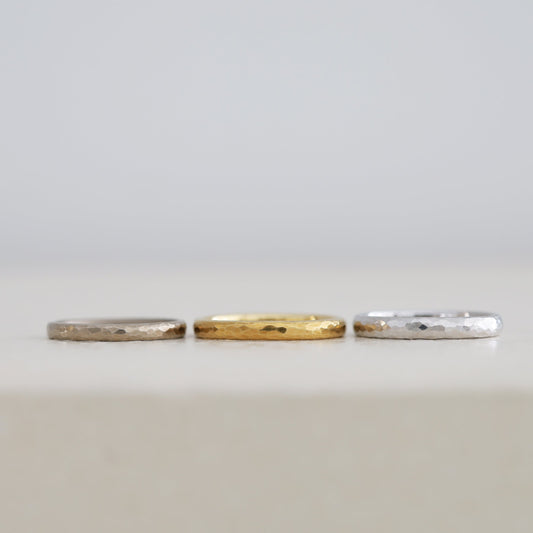 アトリエタマリの結婚指輪、デザインハンマー