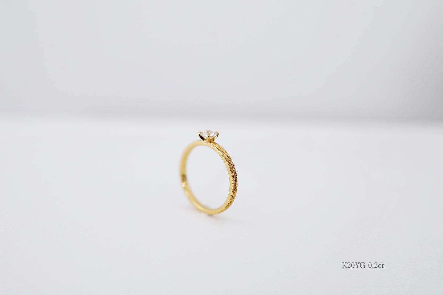京都と大阪のオーダーメイド結婚指輪、アトリエタマリ。一粒ダイヤの婚約指輪、トゥジュールエンゲージリング。