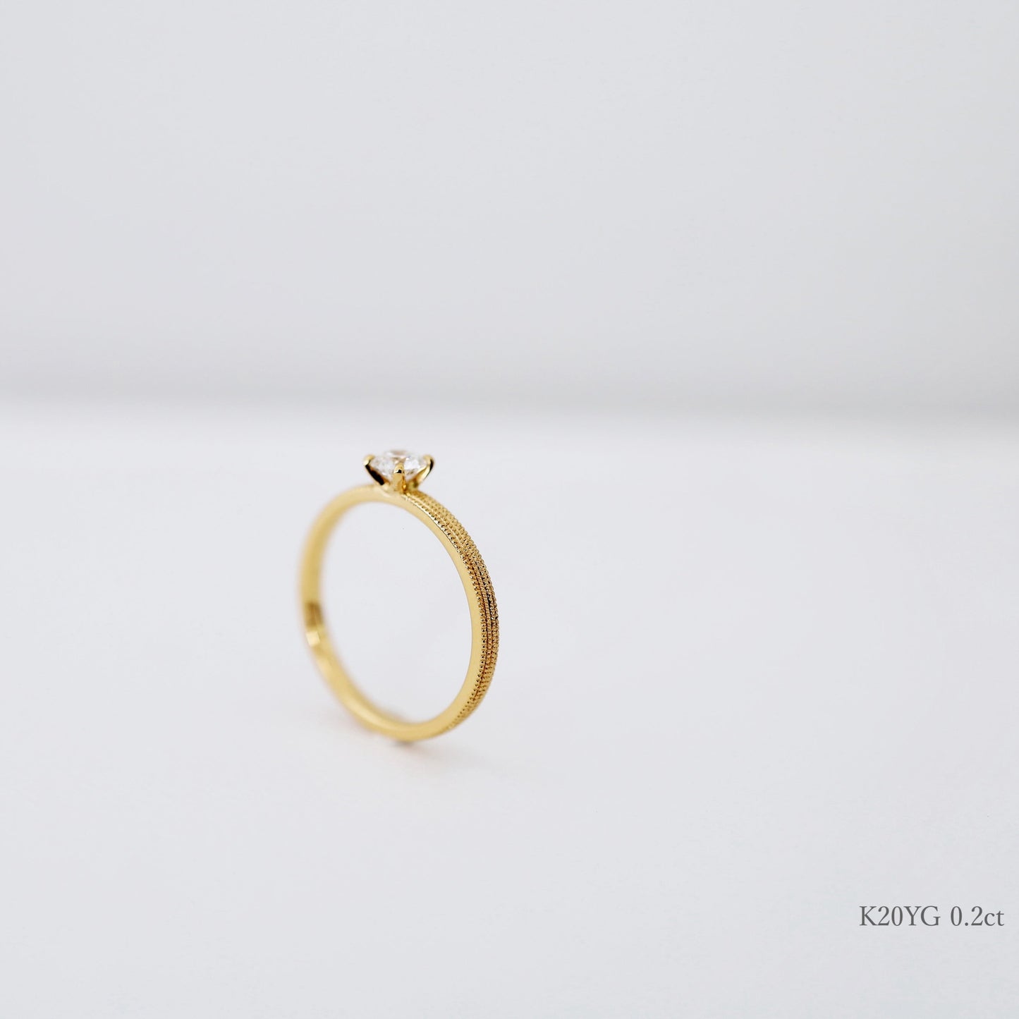 京都と大阪のオーダーメイド結婚指輪、アトリエタマリ。一粒ダイヤの婚約指輪、トゥジュールエンゲージリング。