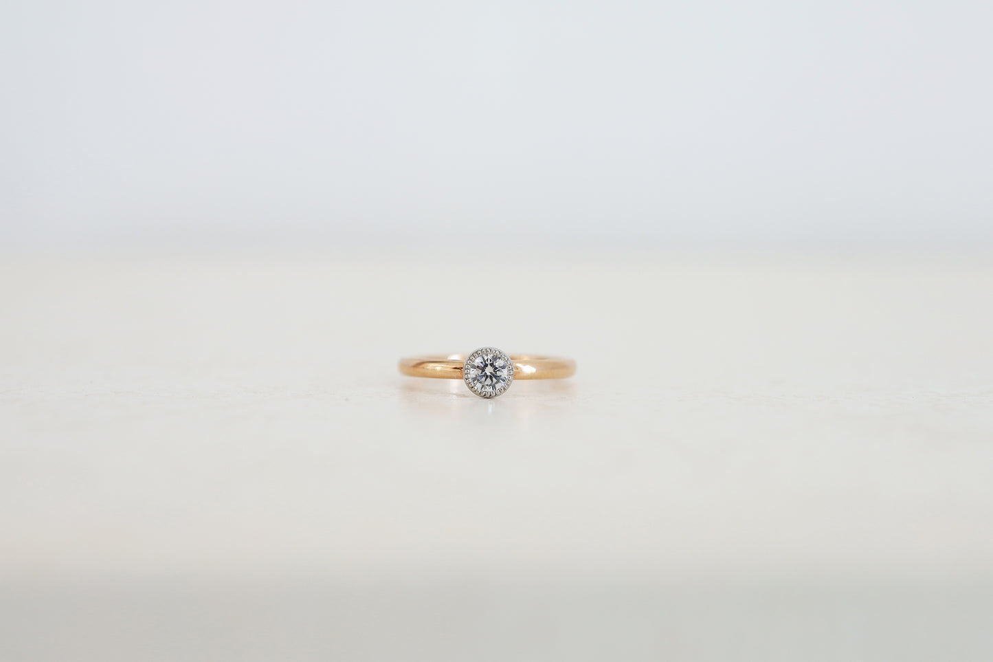 [ 0.15ct  0.17ct ]drop（ドロップ）simple /石枠ミルグレインタイプ