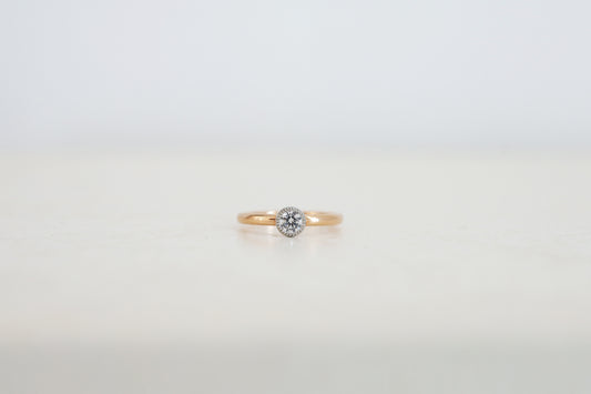 [ 0.15ct  0.17ct ]drop（ドロップ）simple /石枠ミルグレインタイプ