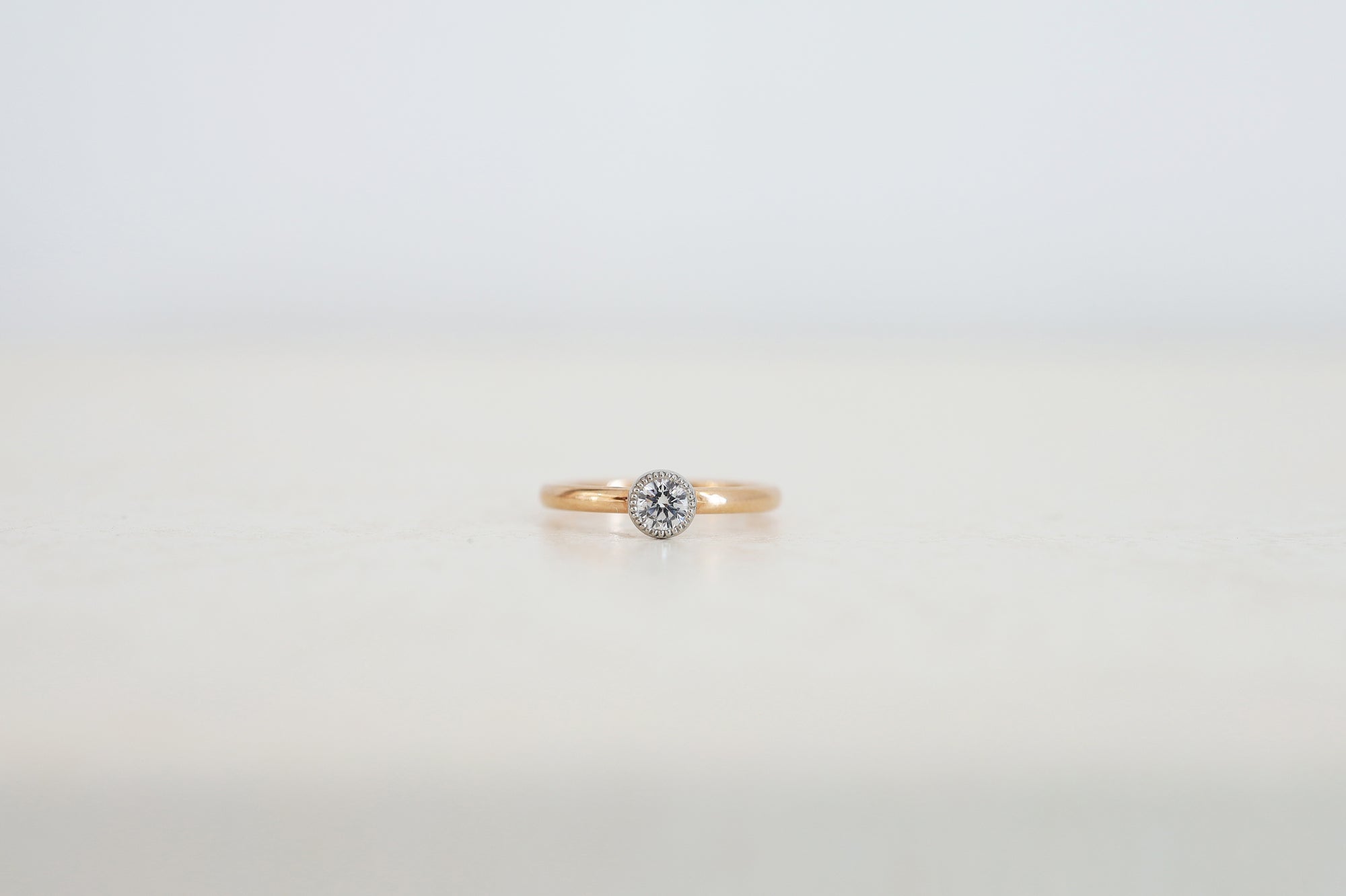 [ 0.15ct  0.17ct ]drop（ドロップ）simple /石枠ミルグレインタイプ