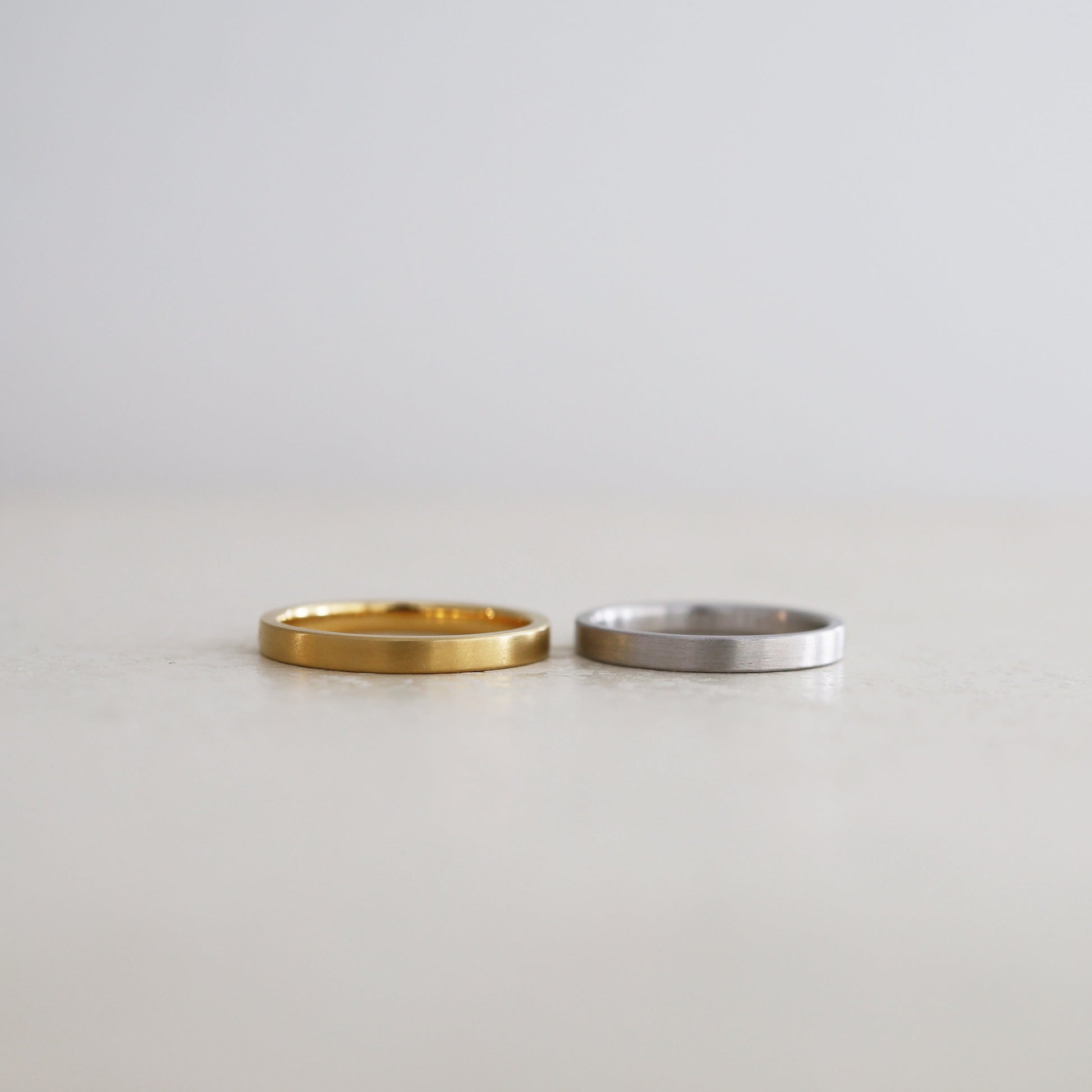 アトリエタマリマリッジリング「フラット」平打ち結婚指輪