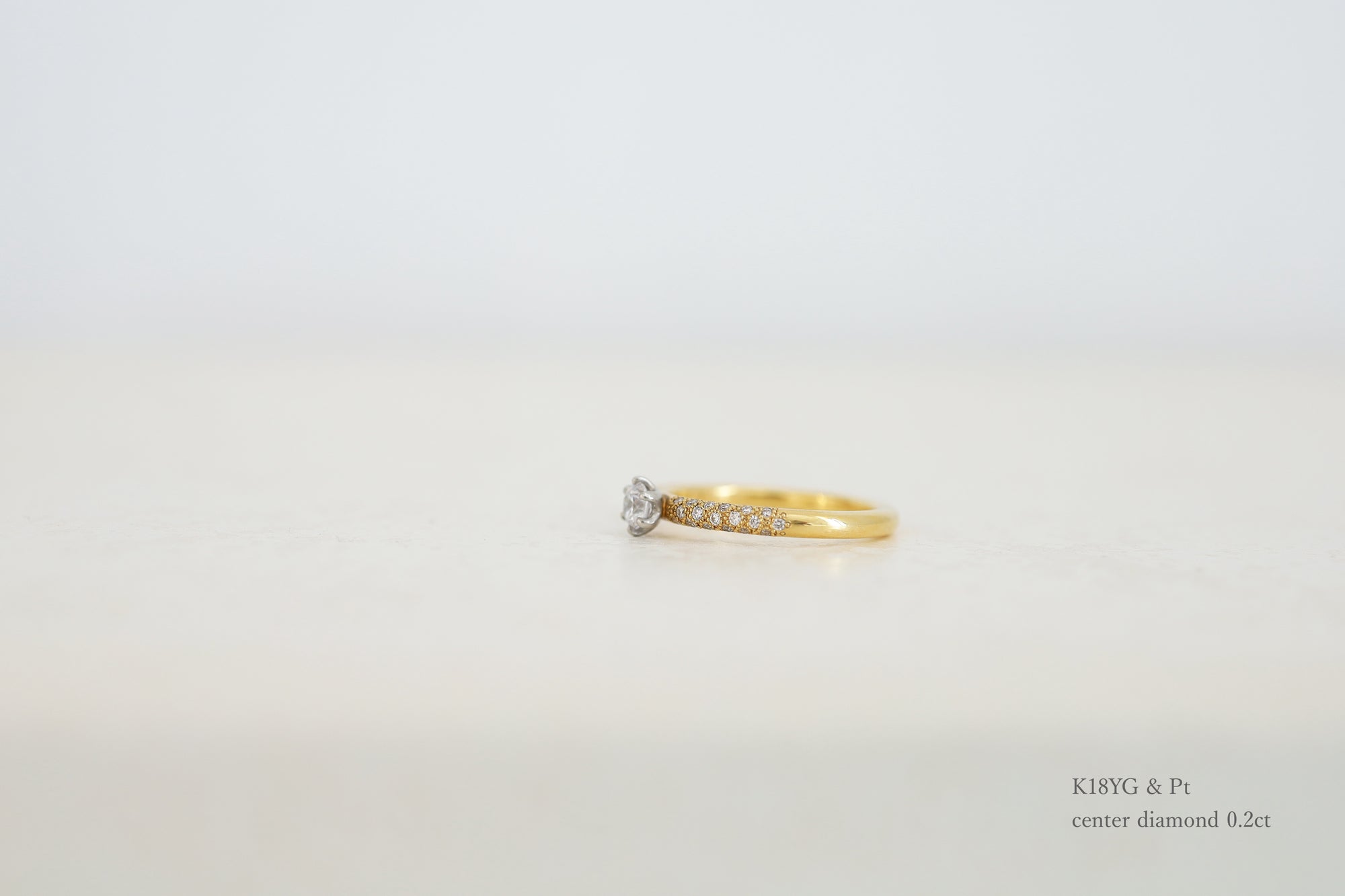 [ 0.2ct 〜 ]pave engagement ring（パヴェ エンゲージリング）