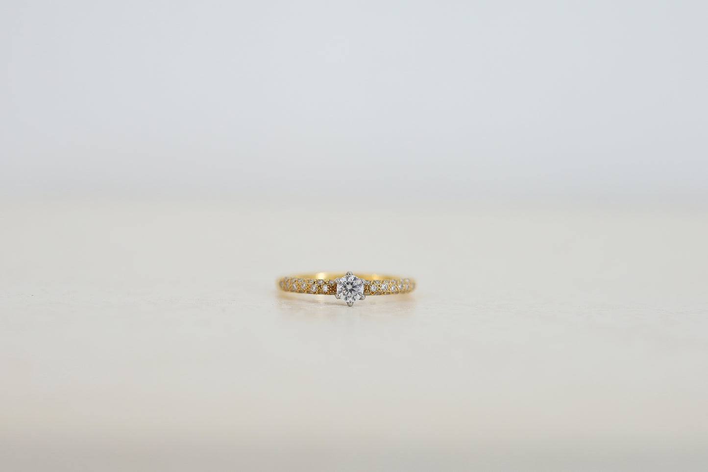 [ 0.15ct 0.17ct ]pave engagement ring（パヴェ エンゲージリング）