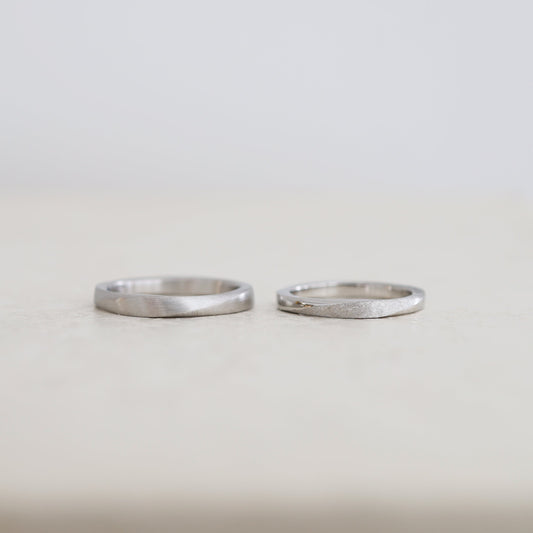 アトリエタマリの結婚指輪ツイスト　プラチナ