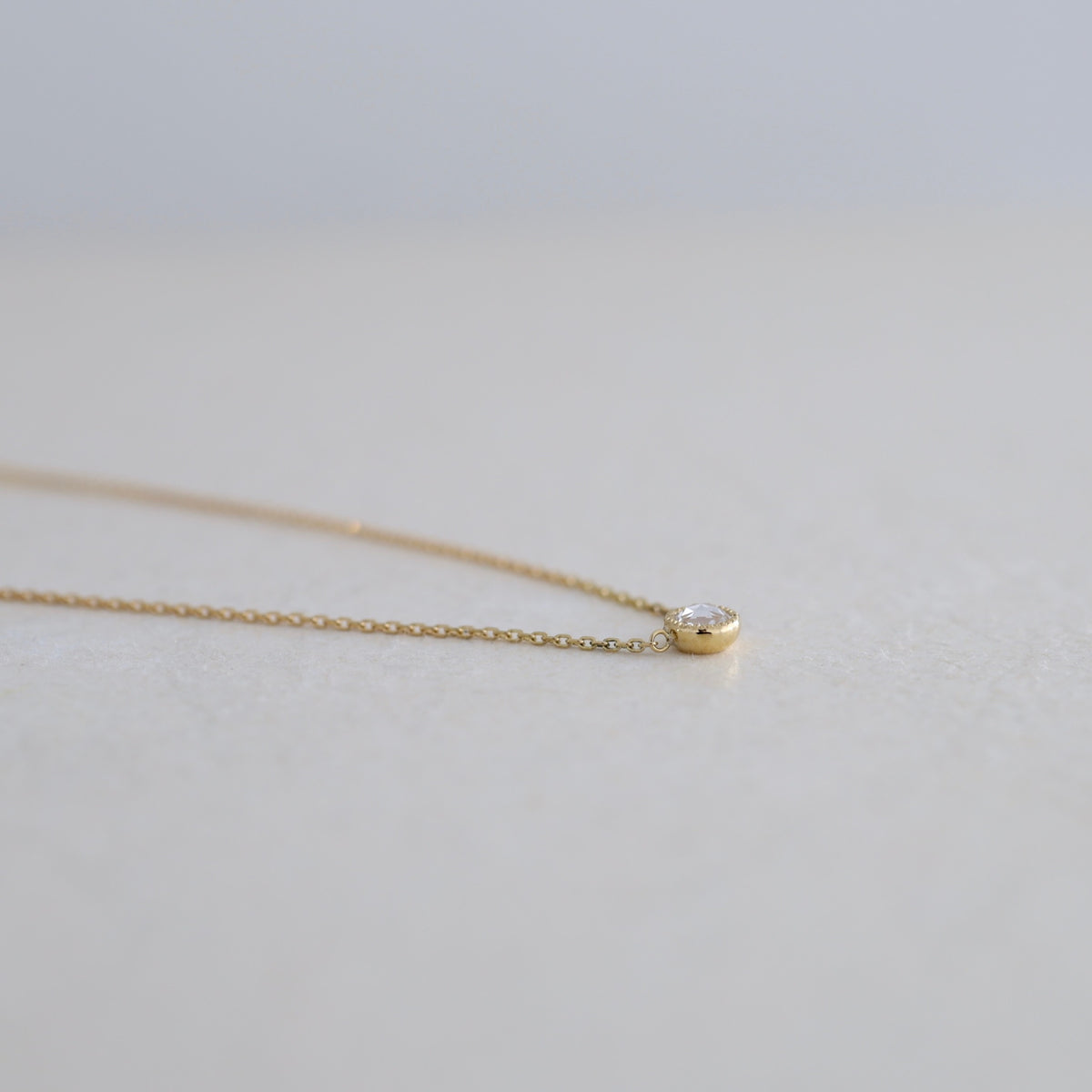 fleur necklace （rose cut）