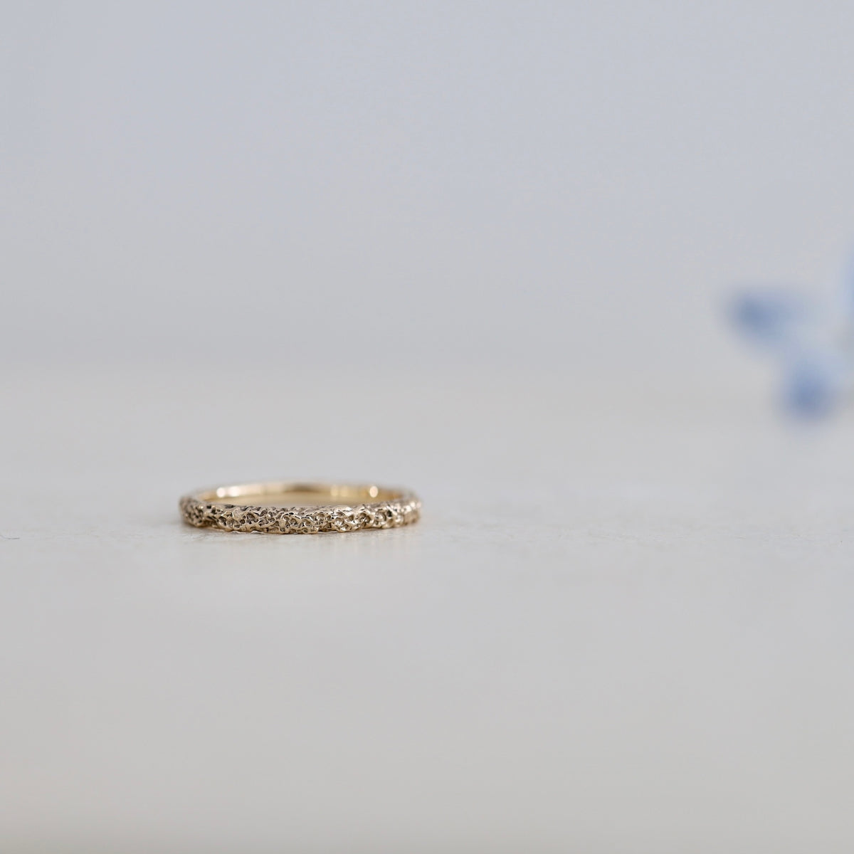 ミモザの花のような可憐なマリッジリング（結婚指輪）K18イエローゴールド