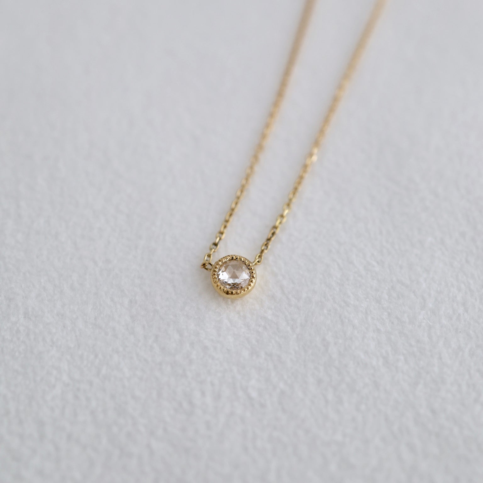 fleur necklace （rose cut）