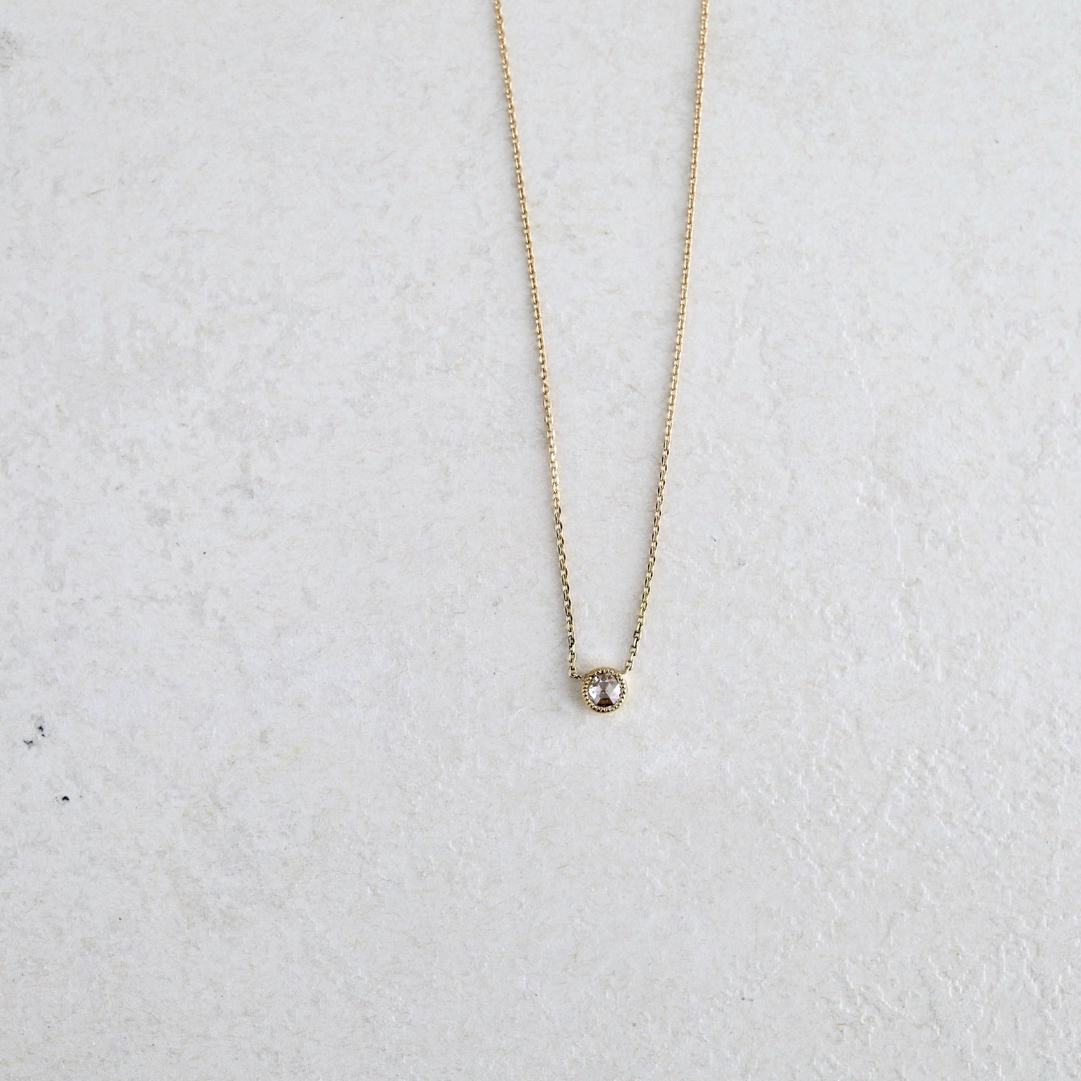 fleur necklace （rose cut）