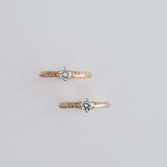 sharp round  | engagement ring