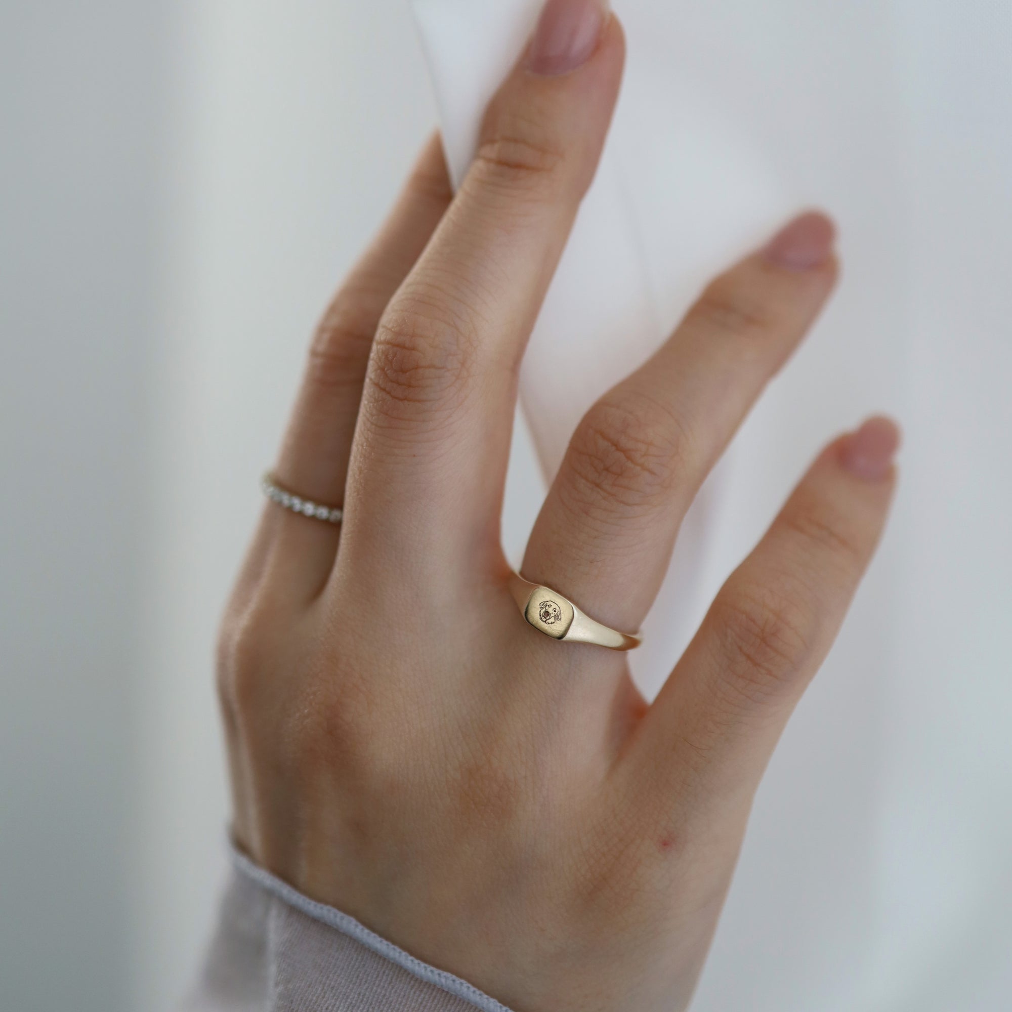 signet ring（ペット似顔絵リング）特別価格