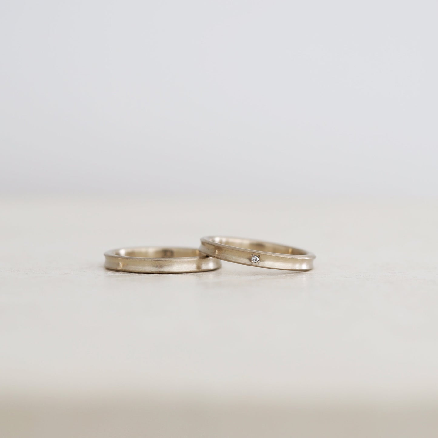 彼方まで広がる空をイメージした結婚指輪｜大阪・京都のアトリエtamariが制作