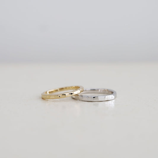 アトリエタマリの結婚指輪、デザインたたき