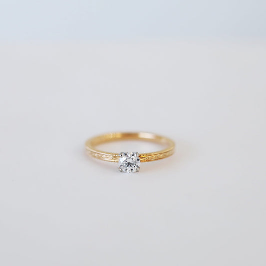 "olive" engagement ring